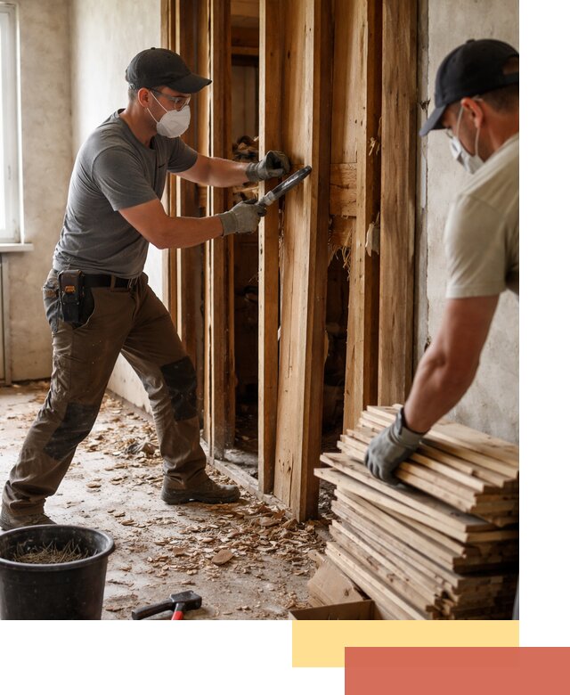 Демонтаж деревянных перегородок в Красноярске быстро и аккуратно