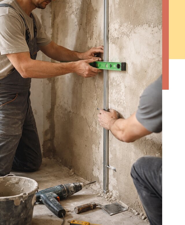 Установка штукатурных маяков в Красноярске от 7112 руб. — быстро и недорого | ОТДЕЛОЧНИК-Крс