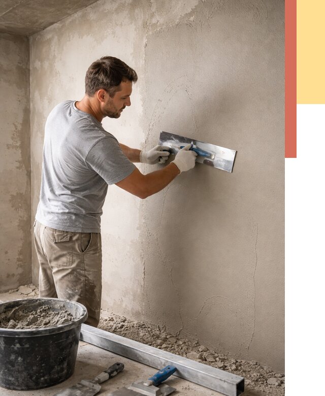 Штукатурка стен без маяков в Красноярске от 7315 руб/м2 — услуги и цена | ОТДЕЛОЧНИК-Крс