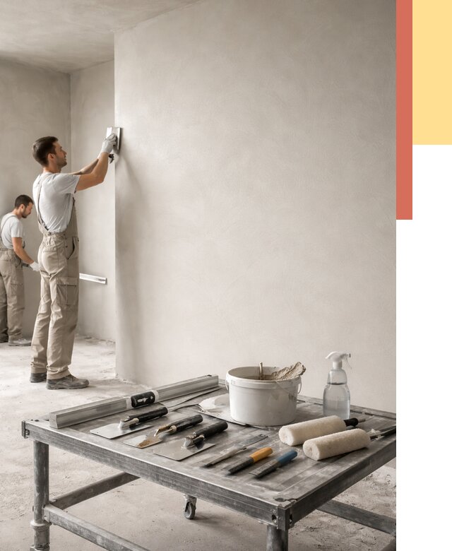 Штукатурка стен под покраску в Красноярске от 4572 руб./м² — качественно и недорого | ОТДЕЛОЧНИК-Крс