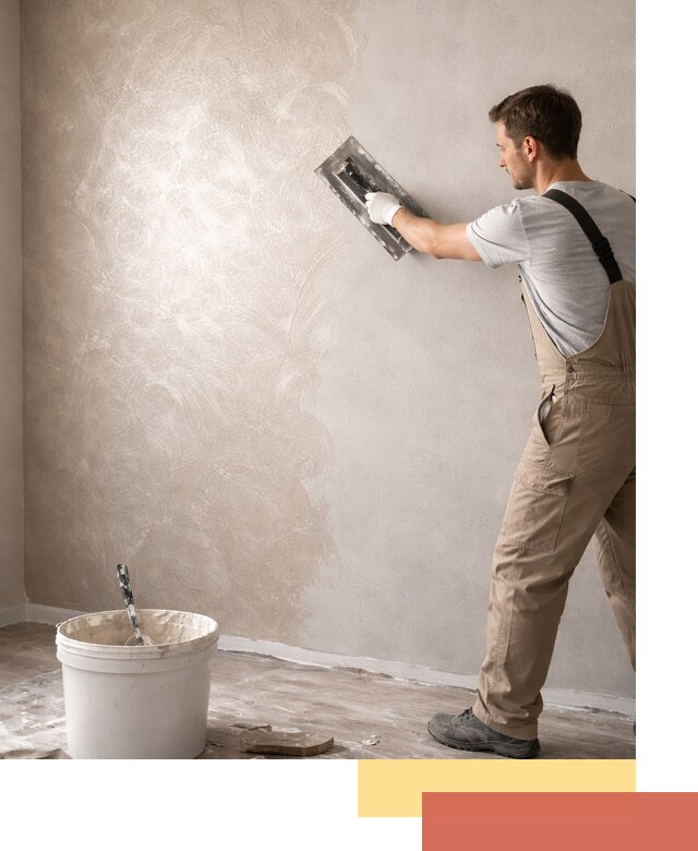 Декоративная штукатурка «Мокрый шелк» под ключ в Красноярске