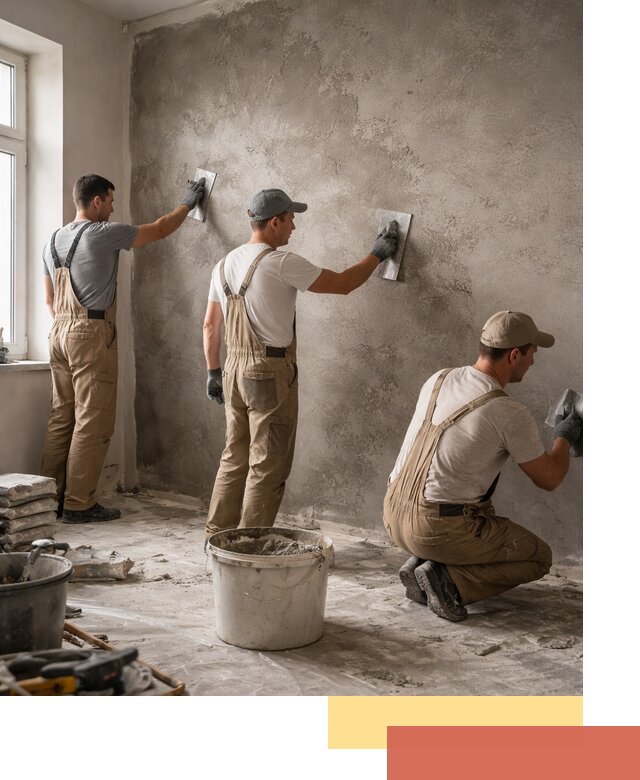 Декоративная штукатурка под бетон в Красноярске для стен и потолков