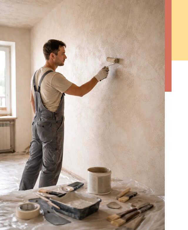 Нанесение лессирующей краски по декоративке в Красноярске от 1778 руб. | ОТДЕЛОЧНИК-Крс