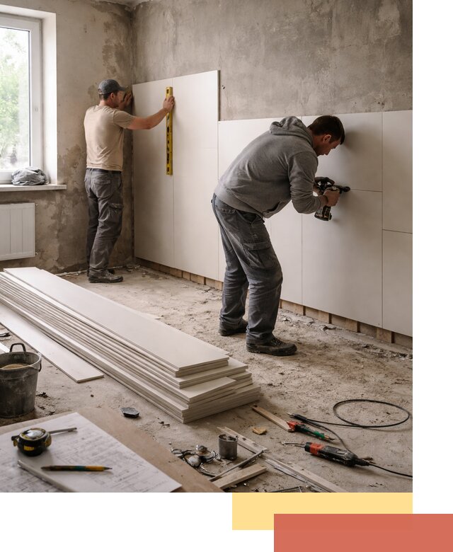 Монтаж ПВХ панелей на стены в Красноярске качественно и быстро