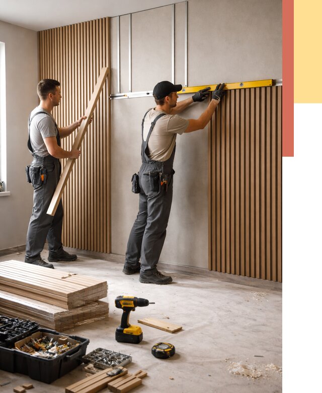 Монтаж реечных панелей на стены в Красноярске от 1219 руб. — быстро и недорого | ОТДЕЛОЧНИК-Крс