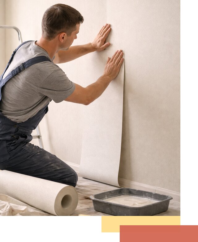 Поклейка флизелиновых обоев в Красноярске качественно и быстро