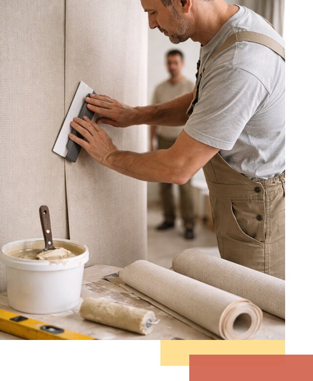 Поклейка текстильных обоев в Красноярске профессионально и аккуратно