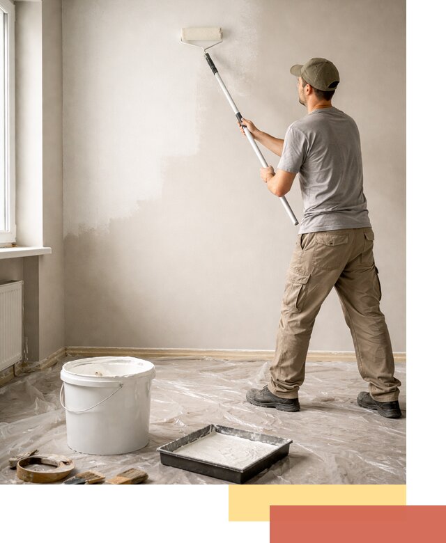 Покраска стен латексной краской в Красноярске качественно и быстро