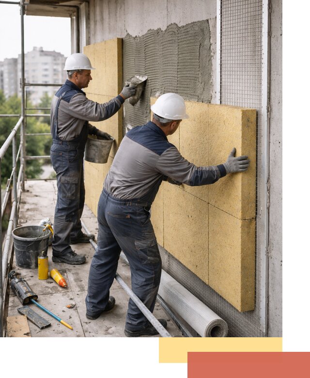 Утепление стен зданий и домов в Красноярске качественно и надежно