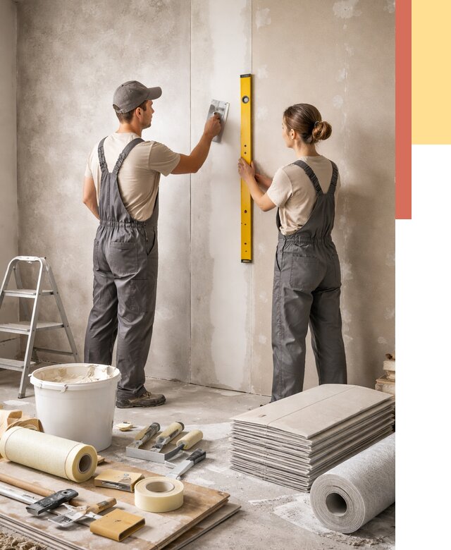 Отделка стен в Красноярске от 1524 руб/м² — недорого, быстро, под ключ | ОТДЕЛОЧНИК-Крс