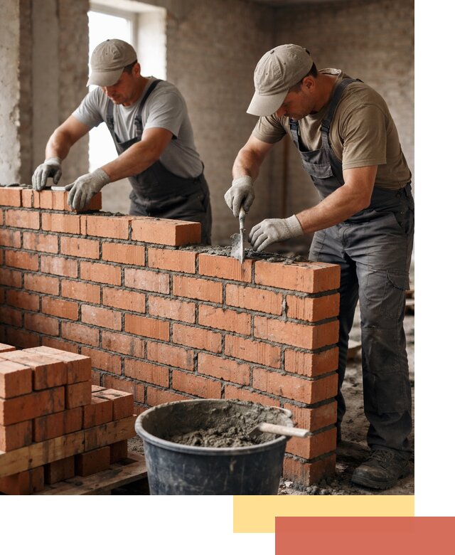 Кладка кирпичных перегородок под ключ в Красноярске