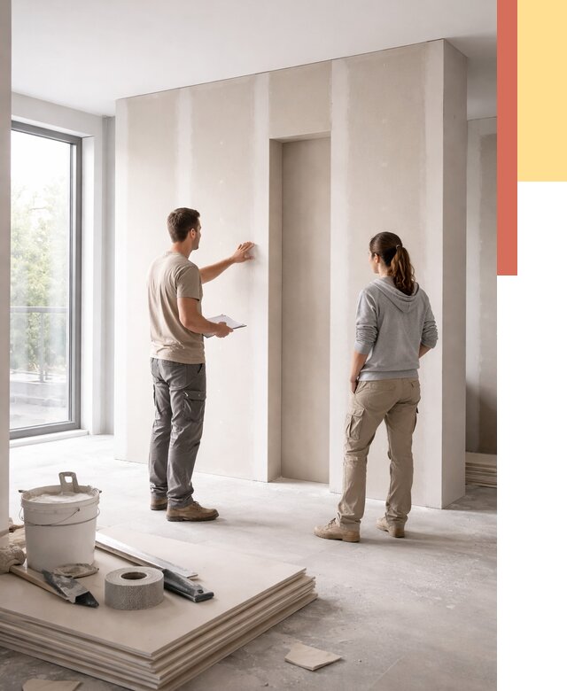 Зонирующая перегородка из гипсокартона в Красноярске от 2845 руб. под ключ | ОТДЕЛОЧНИК-Крс