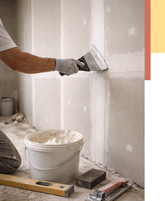 Шпаклевка перегородок из гипсокартона в Красноярске от 2540 руб. — услуги ОТДЕЛОЧНИК-Крс