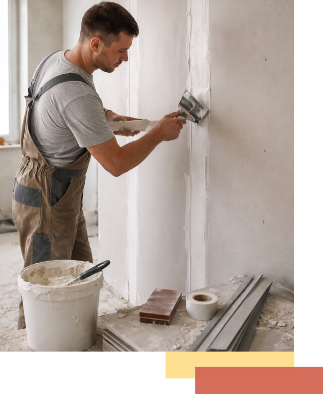 Шпаклевка перегородок из гипсокартона в Красноярске качественно и быстро