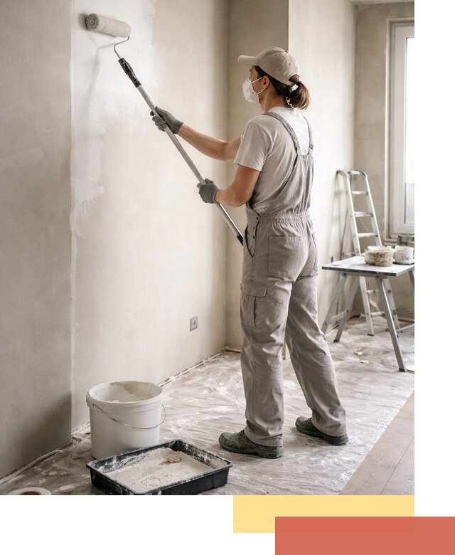 Покраска перегородок из гипсокартона в Красноярске качественно и недорого