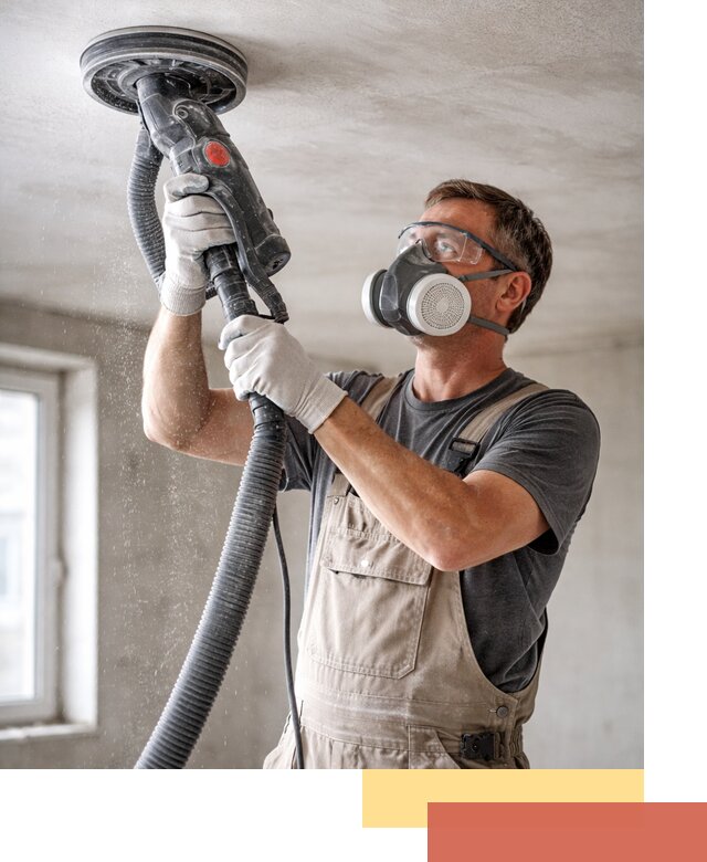 Шлифовка потолка в Красноярске — качественная подготовка под отделку