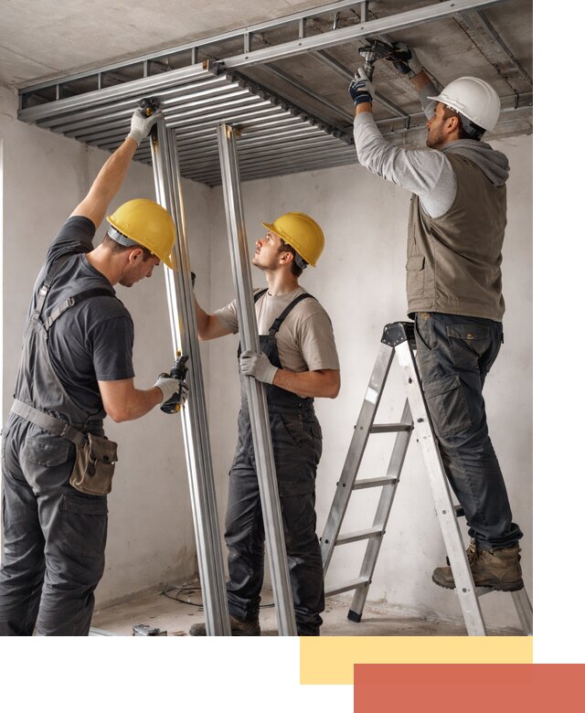 Монтаж реечного потолка под ключ в Красноярске