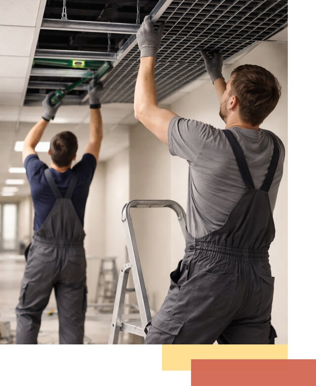 Монтаж потолка Грильято в Красноярске: установка под ключ качественно