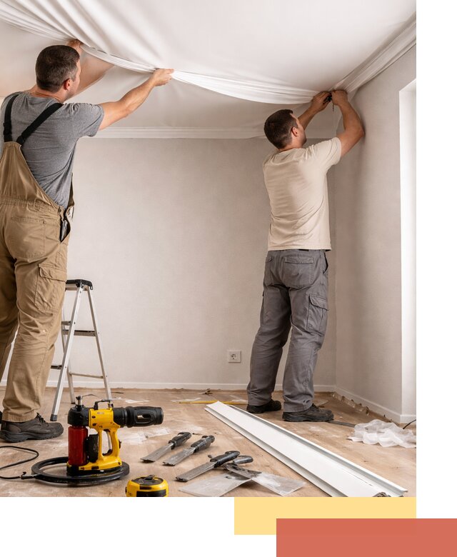 Монтаж ПВХ натяжного потолка в Красноярске качественно и быстро