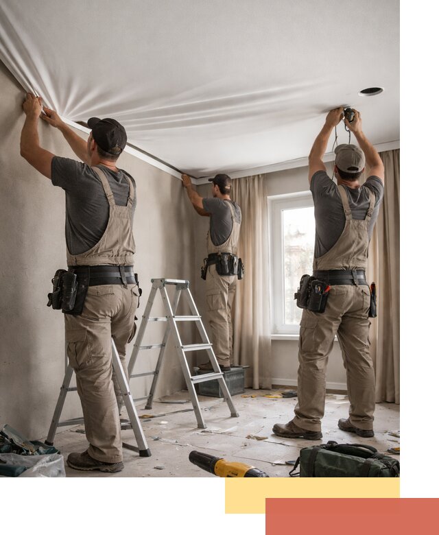 Монтаж матового натяжного потолка в Красноярске качественно и быстро