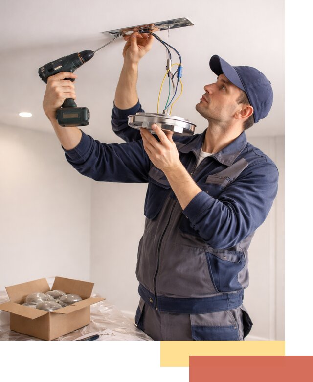 Установка люстры в натяжной потолок в Красноярске