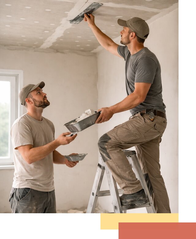 Шпаклевка потолка из гипсокартона в Красноярске качественно и быстро