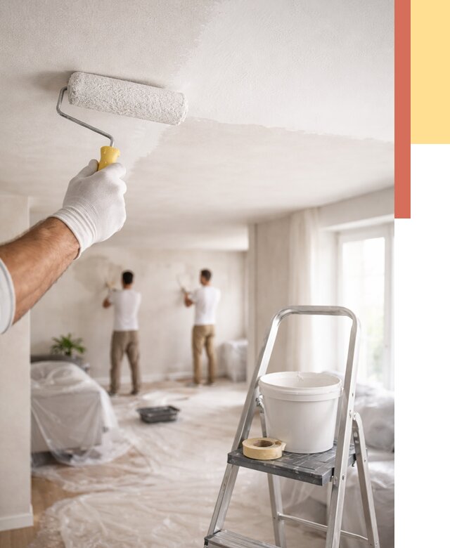 Покраска потолка акриловой краской в Красноярске от 2540 руб. | ОТДЕЛОЧНИК-Крс