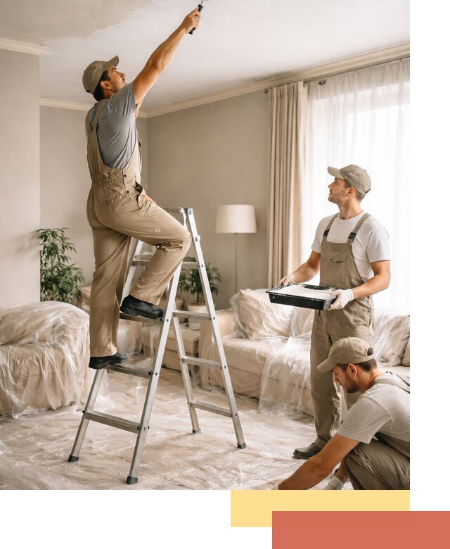 Покраска потолков акриловой краской в Красноярске качественно и быстро